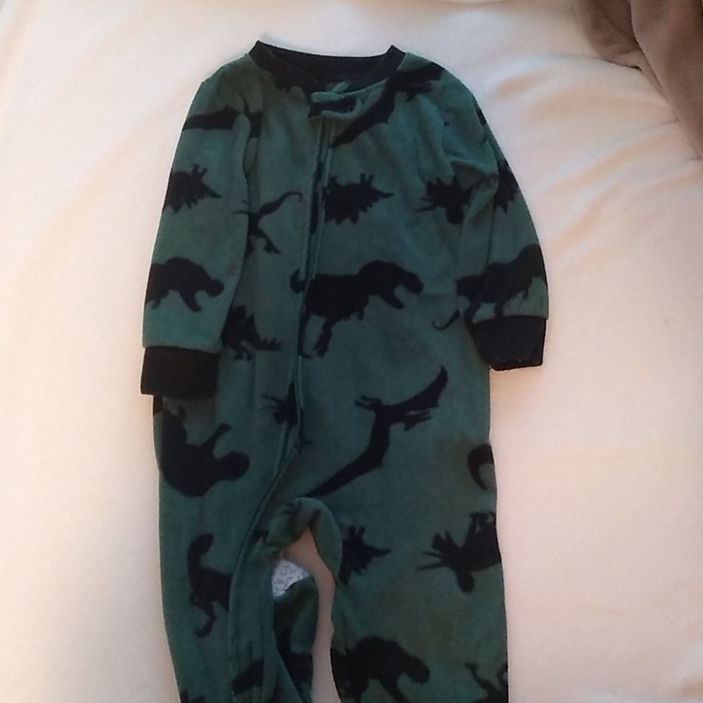 Fleece zipper pajamas